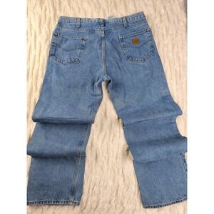 Carhartt Mens 38x34 Traditional Fit Workwear Blue Denim Jeans